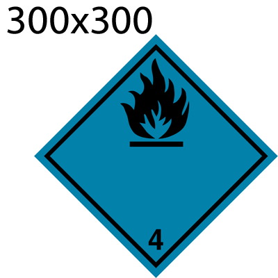 Bild von Gefahrgutetikette 300x300