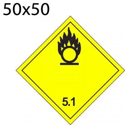 Bild von Gefahrgutetikette 50x50