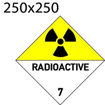 Bild von Gefahrgutetikette 250x250 