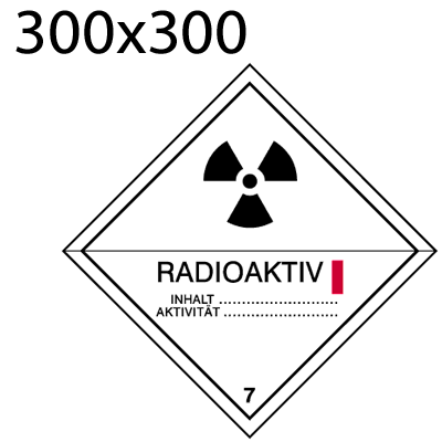 Bild von Gefahrgutetikette 300x300