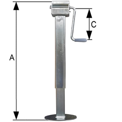 Bild von Schwerlast Kurbelstütze 3000 kg