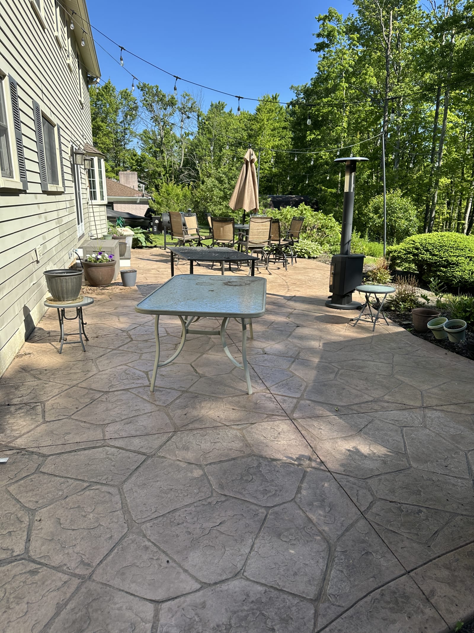 Commercial decorative concrete flooring in Auburn Township
