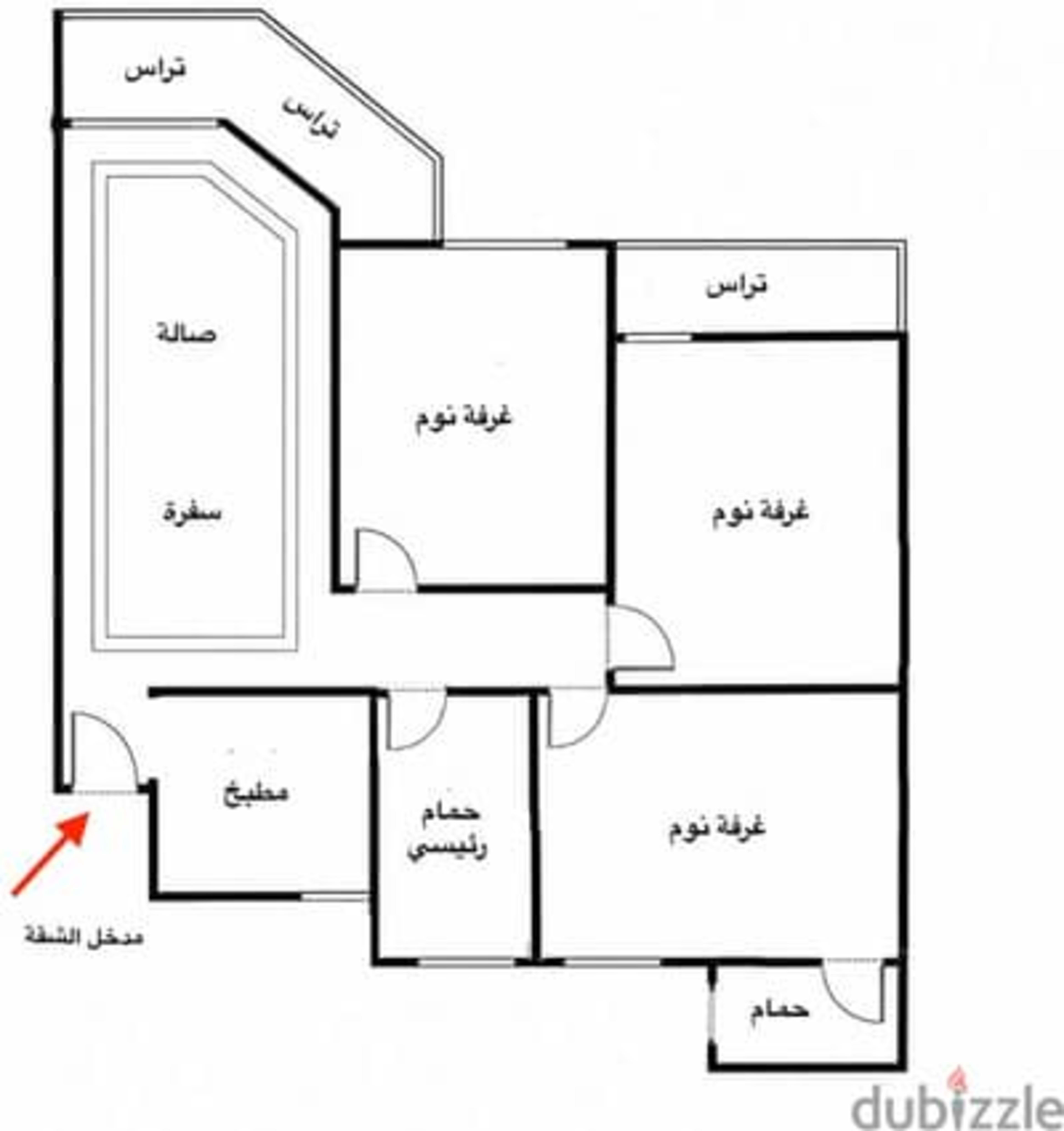 شقة 3 غرف أول ساكن للإيجار| كليوباترا سيتي أكتوبر | محور البوليفار 3