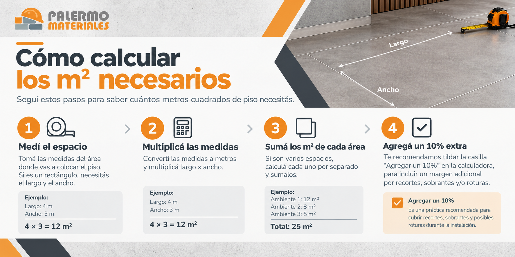Cómo calcular la cantidad de pisos