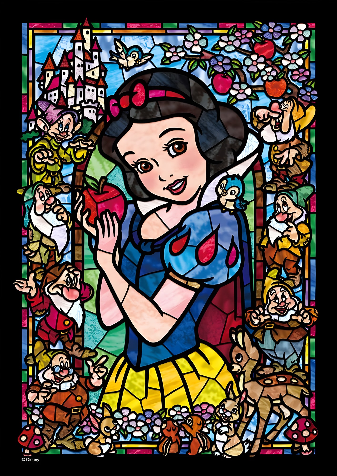 266 Piece Jigsaw Puzzle Snow White Stained Glass Gyutto Series [Stained Art - Picture 1 of 1