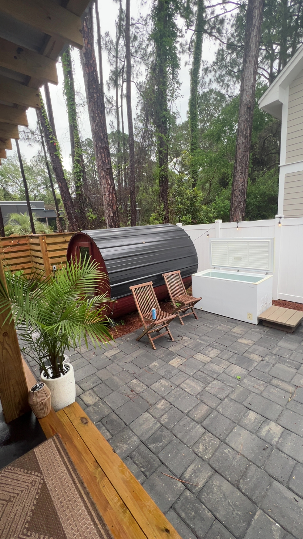 Sauna and cold plunge
