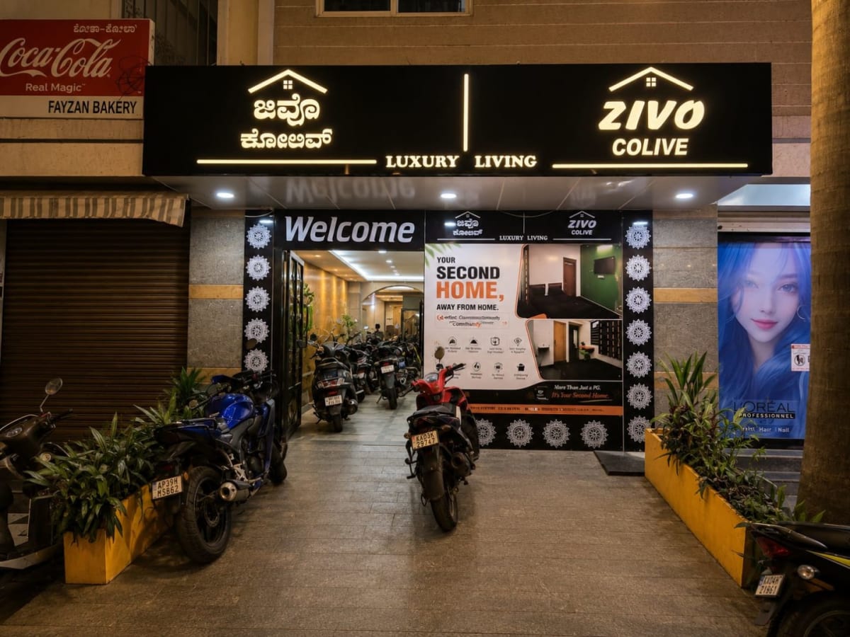 Zivo Colive PG In Maruthinagar, Madiwala Bangalore 