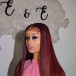 Burgundy Bone straight