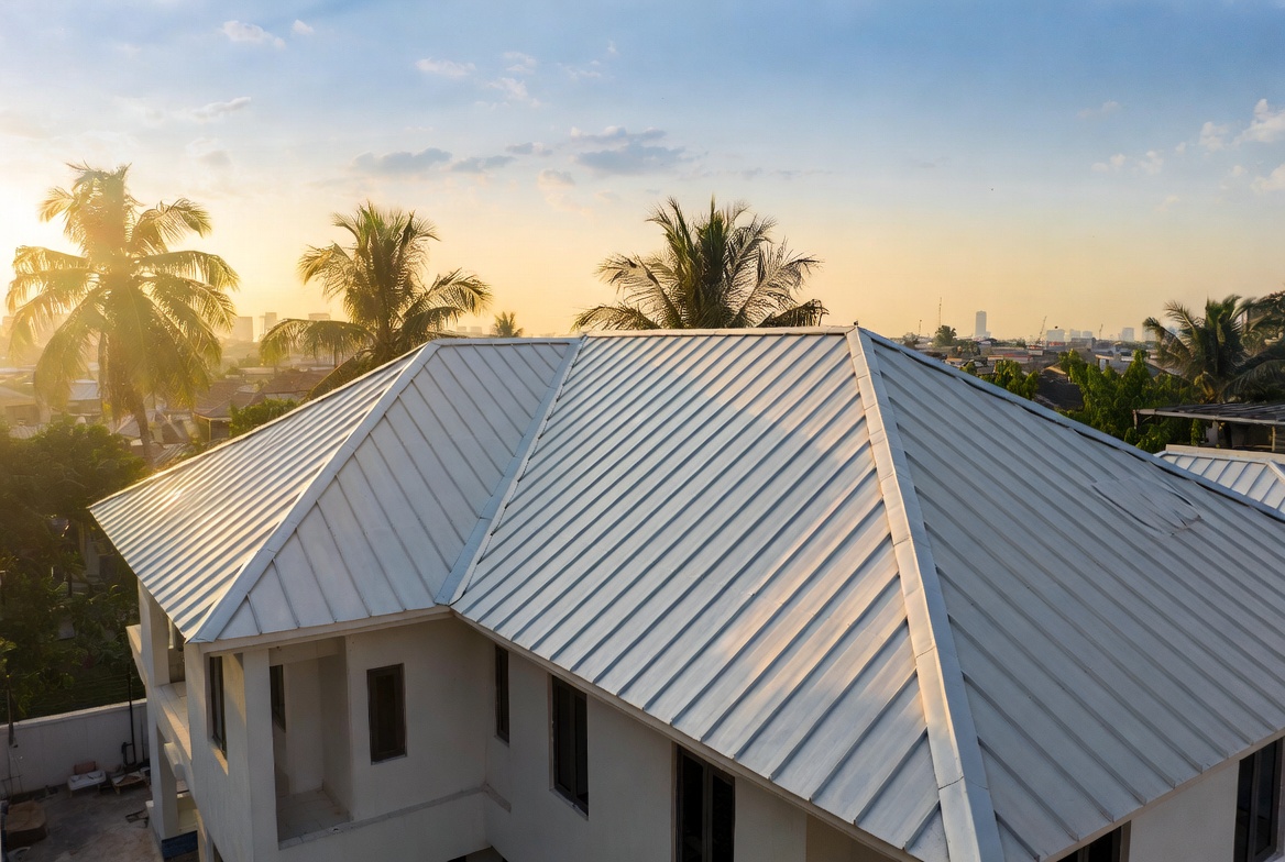 Long span aluminium roofing sheets supplied in Lagos, Nigeria