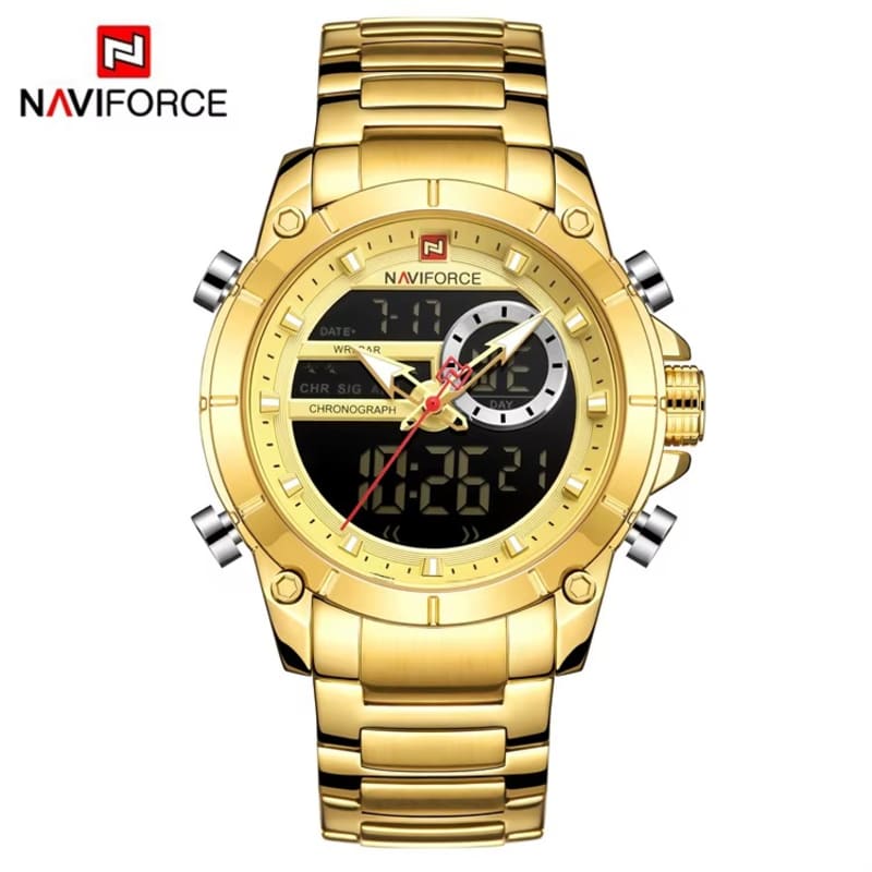 NAVIFORCE NF9163 Dual Time Stainless Steel Men's Watch Men's Watches in Kenya