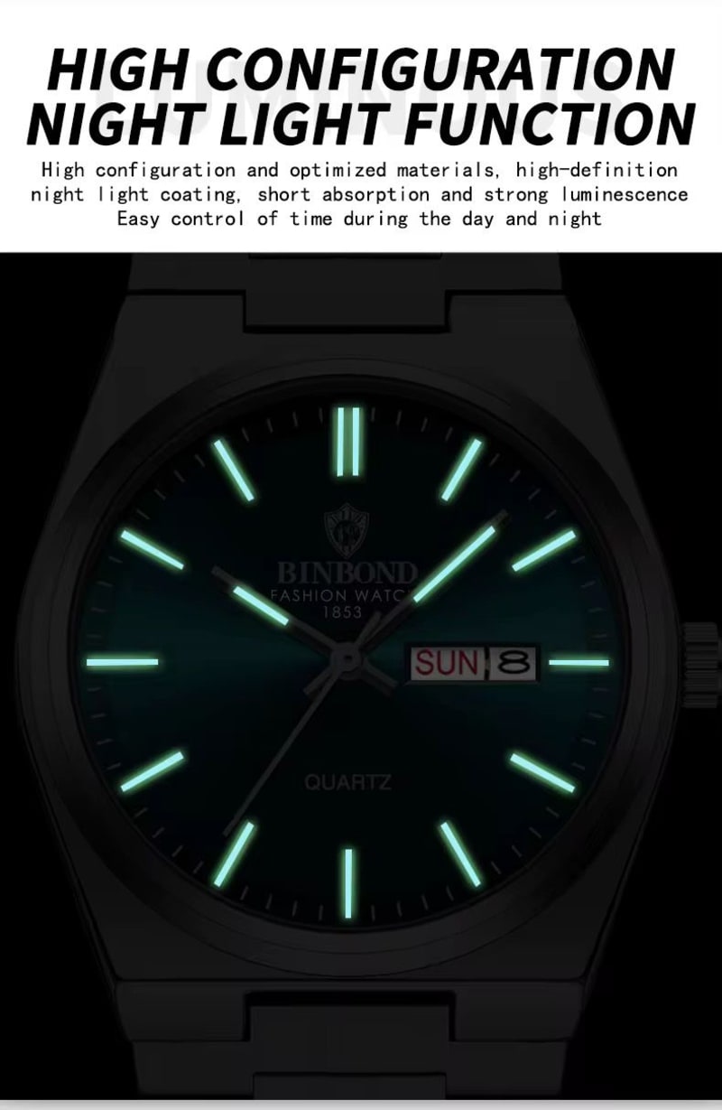 BINBOND B102 WaterProof Stainless Steel Unisex Watch Men's Watches in Kenya