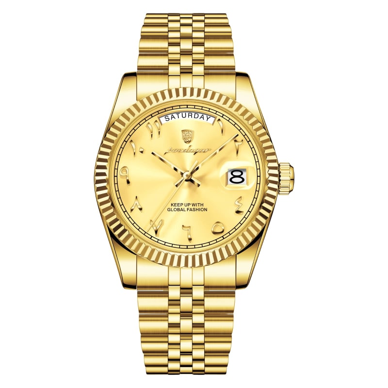 POEDAGAR 845 Full Date Stainless Steel Gents Watch Men's Watches in Kenya
