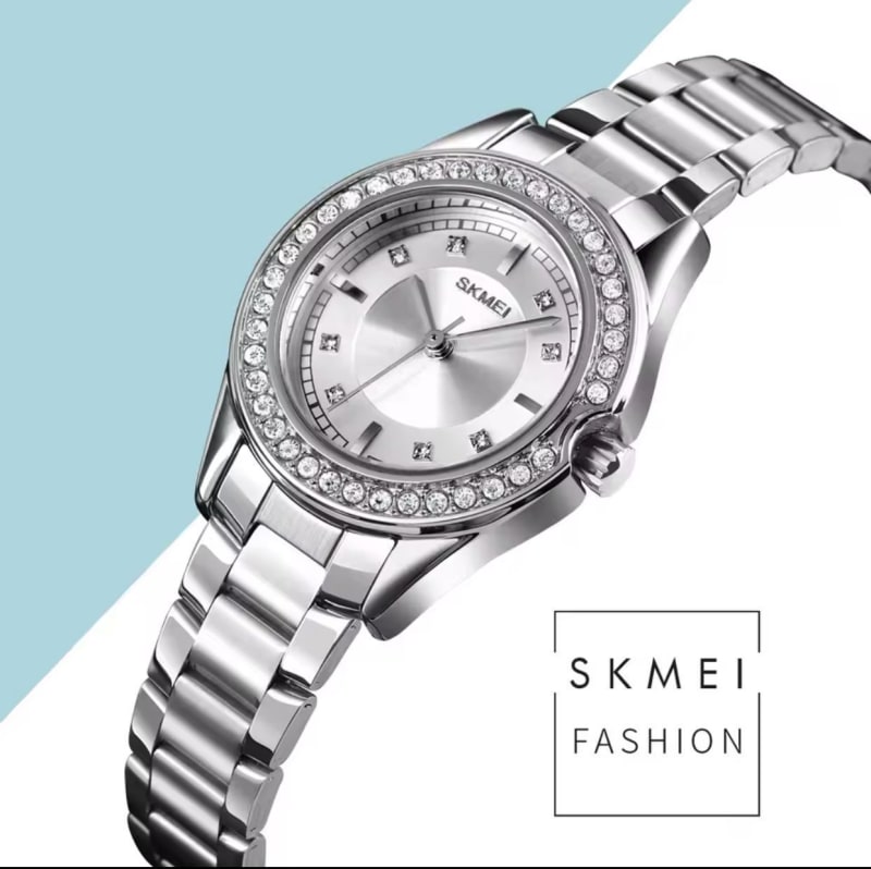 SKMEI 1534 Iced Out Stainless Steel Ladies Watch Ladies' Watches in Kenya