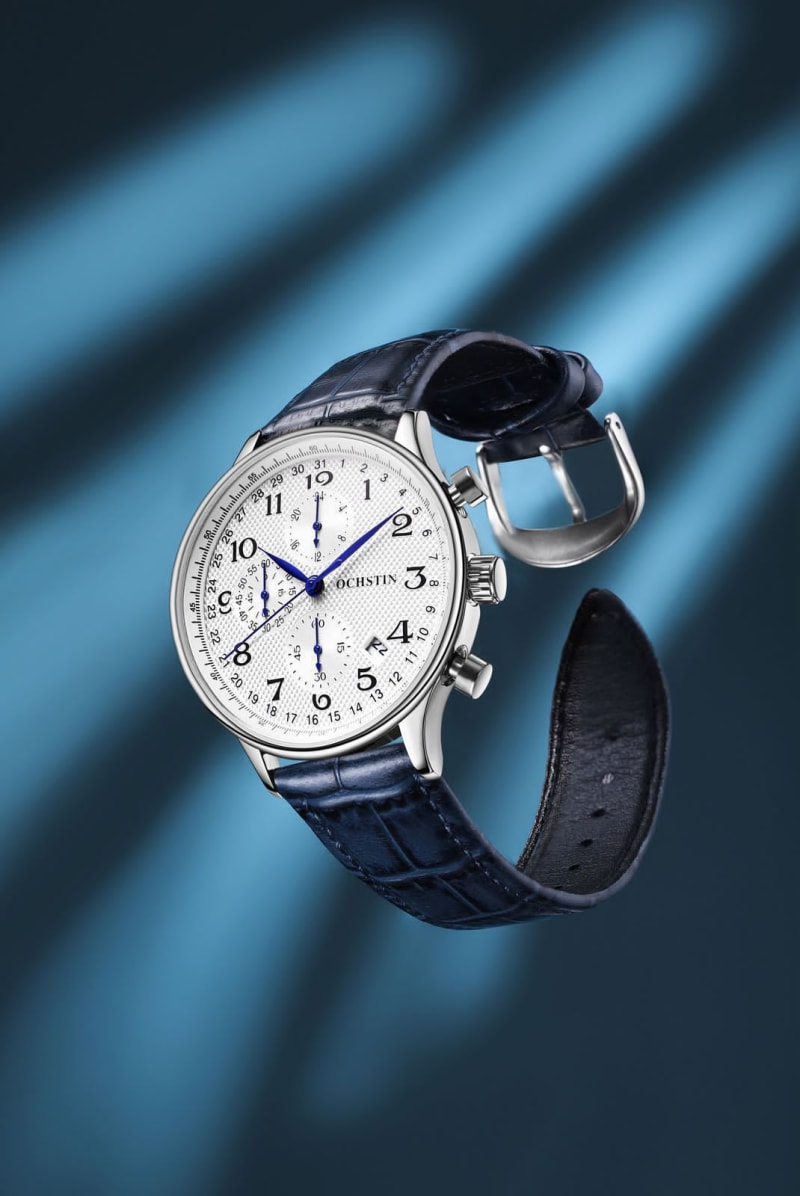 OCHSTIN 6132 Chronograph Leather Strap Gents Watch Men's Watches in Kenya