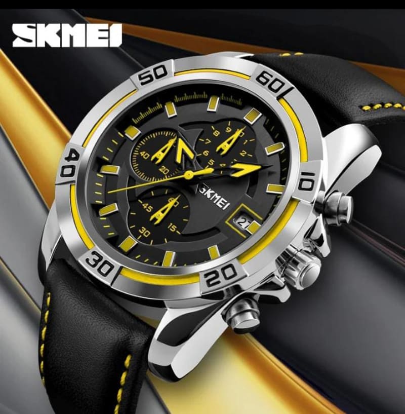 SKMEI 9345 Leather Strapped Gents Watch Men's Watches in Kenya