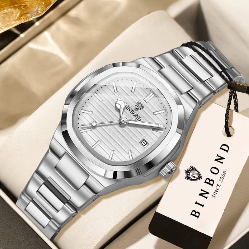 Binbond 1885 Bold Display Rhinestone Encrusted Gold Plated Ladies Watch Men's Watches in Kenya