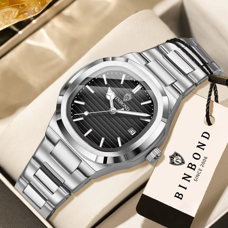 Binbond 1885 Bold Display Rhinestone Encrusted Gold Plated Ladies Watch Men's Watches in Kenya
