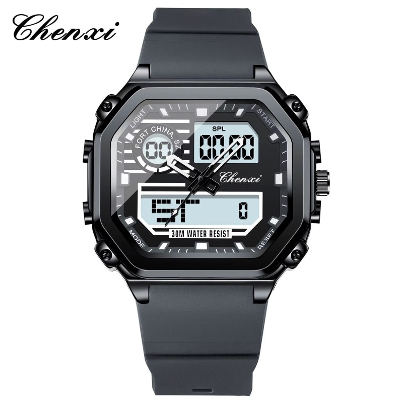 CHENXI 202 Dual Time Display Water Resistant Silicone Mens Watch Men's Watches in Kenya