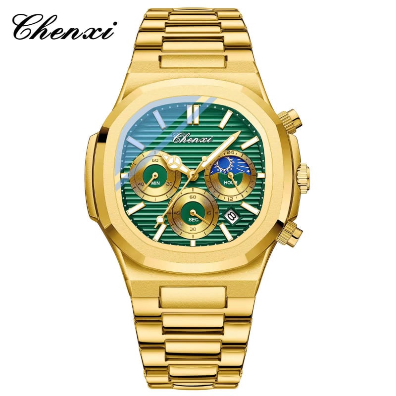 CHENXI 922 Square Analog Multifunction Chronograph Stainless Steel Mens Watch Men's Watches in Kenya