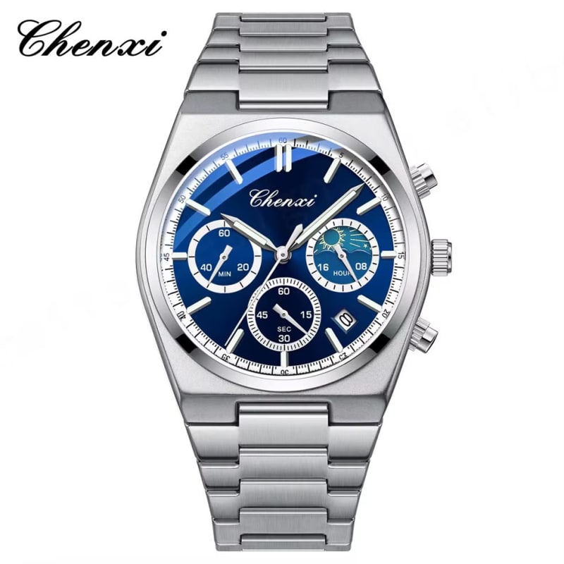 CHENXI 983 Luxury Water Resistant Stainless Steel Mens Watch