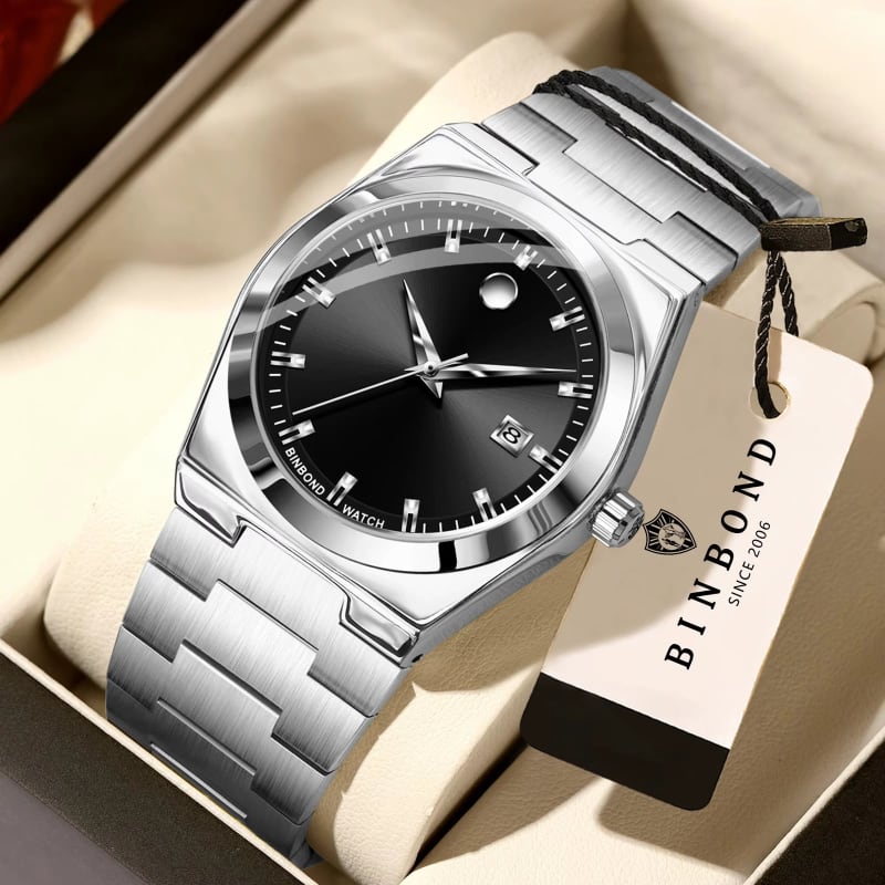 Binbond 208 NEW Design WaterProof Mens Watch - Black Men's Watches in Kenya