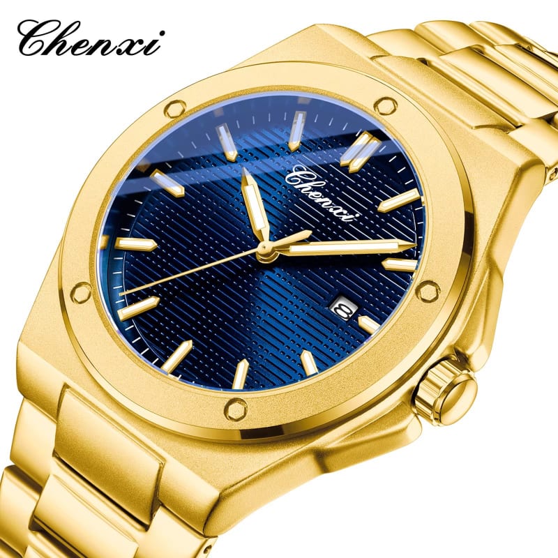 CHENXI 8261 Precision Quartz Classic Round Dial Stainless Steel Mens Watch