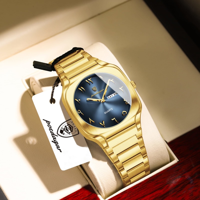 POEDAGAR 616 Stainless Steel Battery Powered Water Resistant Mens Watch Men's Watches in Kenya