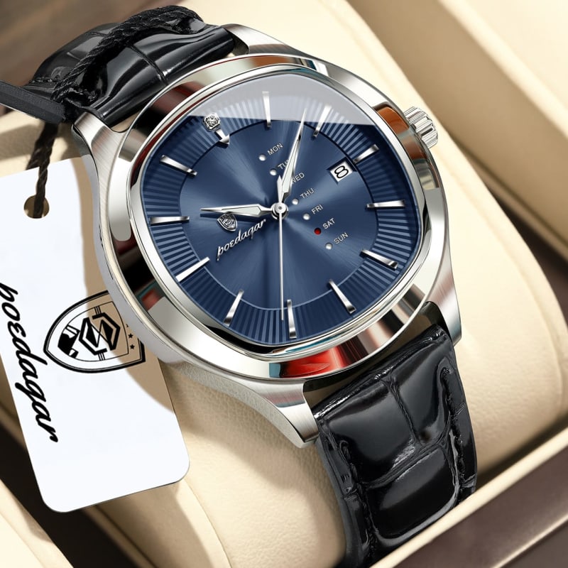 POEDAGAR 623 Genuine Leather Battery Powered Water Resistant Mens Watch Men's Watches in Kenya