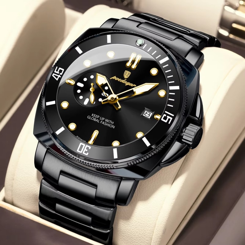POEDAGAR 873 Water Resistant Luminous Dial Stainless Steel Mens Watch Men's Watches in Kenya