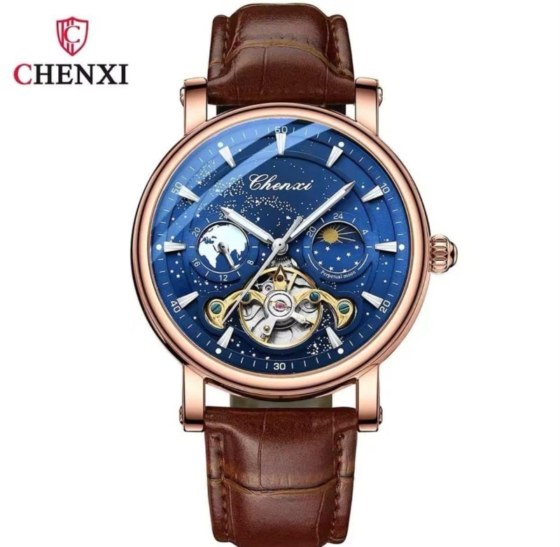 Chenxi 8872 Automatic 24hr Display Genuine Leather Mens Watch in Kenya