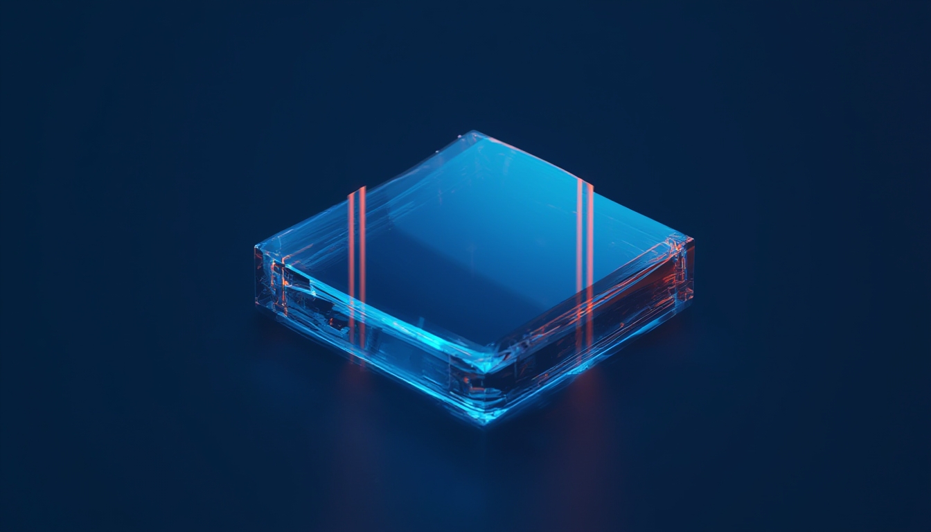 Ícone de imagem transparente em vidro sobreposto com miniaturas de referência editáveis ao redor