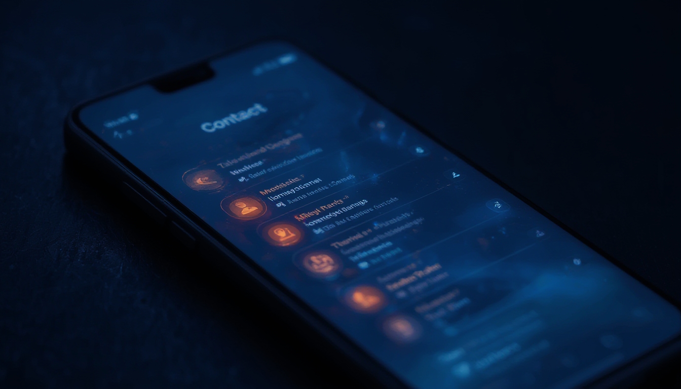 Widget de contatos importantes na tela inicial do smartphone
