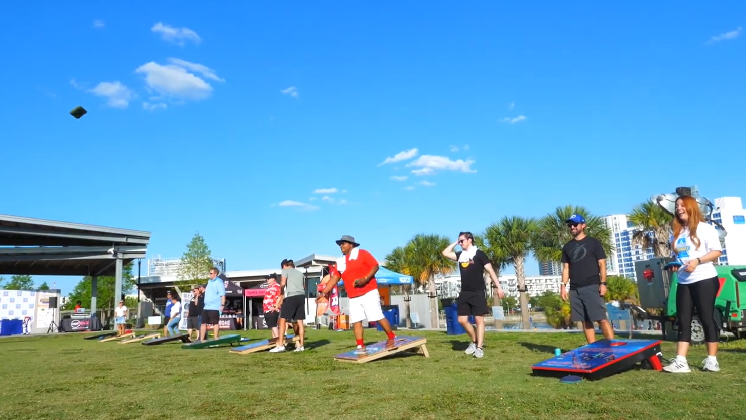 2023 All-Star Cornhole Tournament video overlay