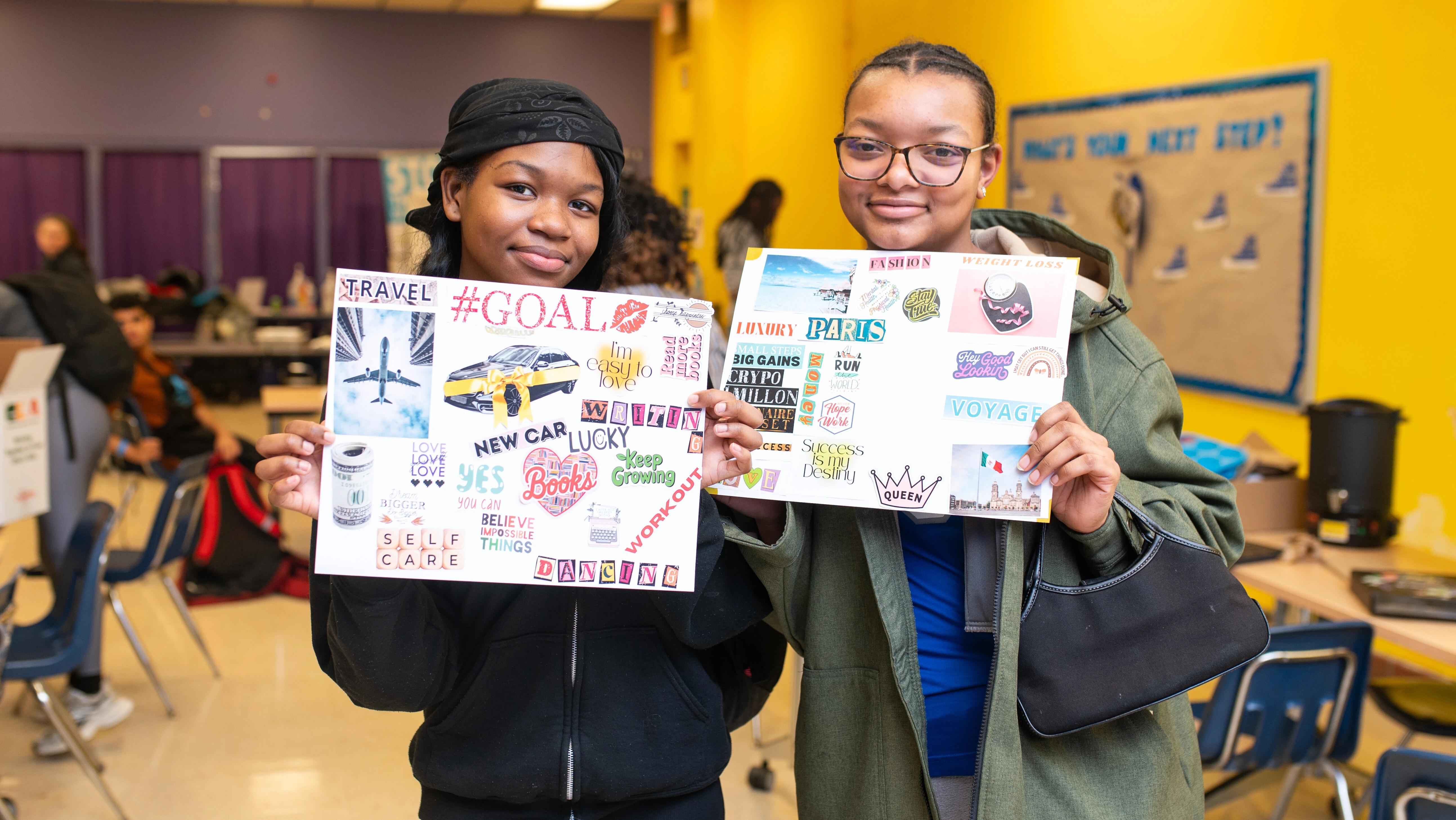 Cleveland students with goals