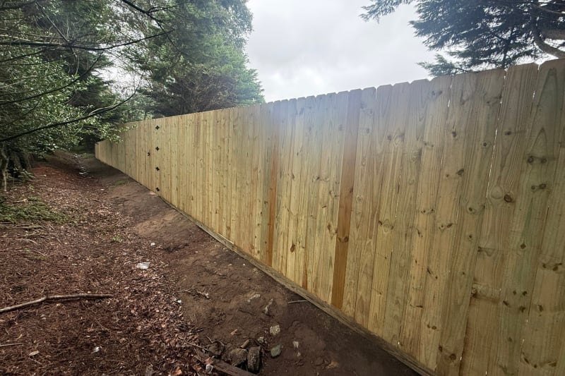 8-foot treated dogear privacy fence with 6x6 posts in Virginia Beach VA by Kempsville Fence — photo 3