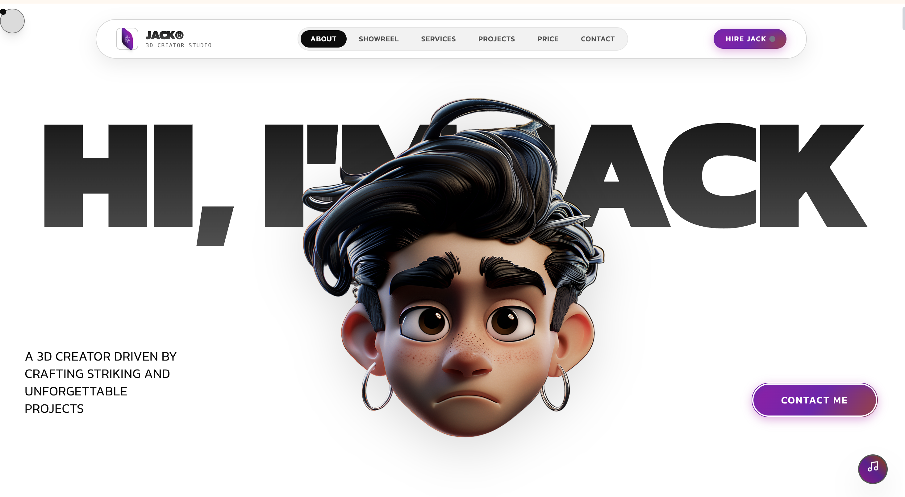 Jack β 3D Creator & Visual Designer Portfolio