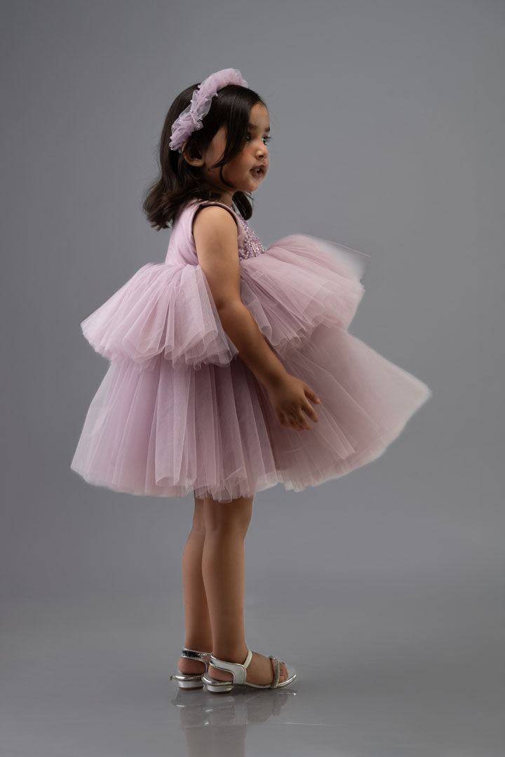 Lilac Bloom Tulle Dress thumbnail 3
