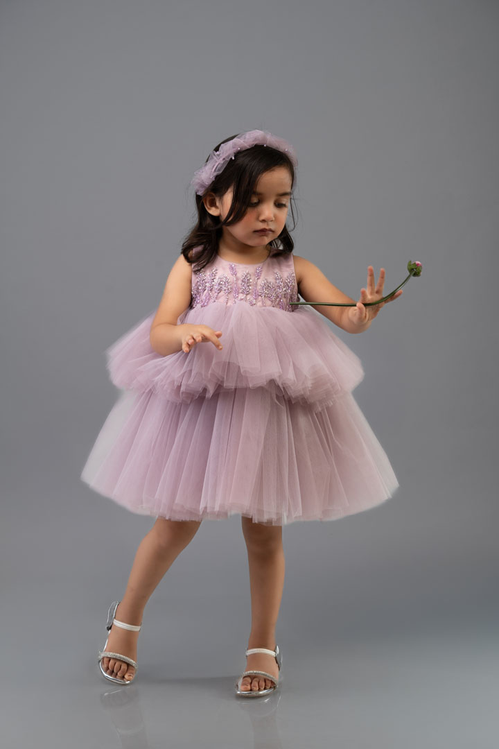 Lilac Bloom Tulle Dress thumbnail 4
