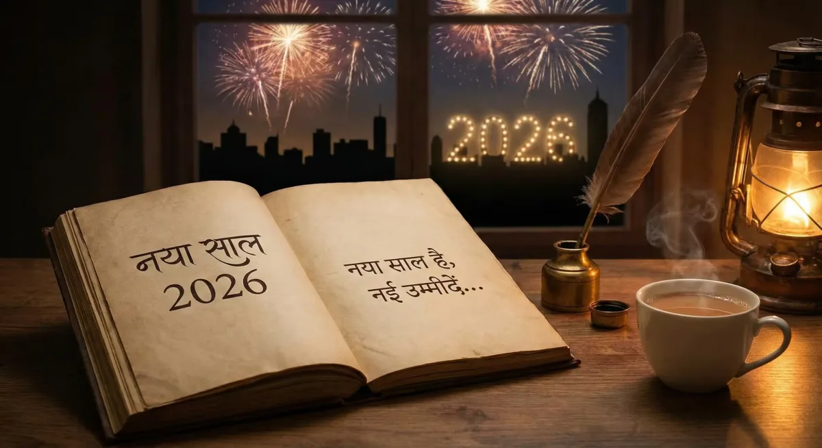 New Year 2026, Happy New Year Shayari, Naya Saal 2026, Hindi Shayari, Ghalib Poetry, 2 Year Wishes, WhatsApp Status, New Year Quotes Hindi