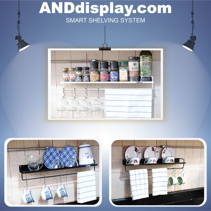 Promo RAK DINDING DAPUR OLIN 60CM - RAK KAMAR MANDI TEMBOK ANDDISPLAY