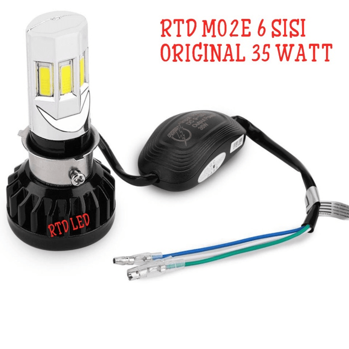 Jual RTD Led Lampu Utama Headlamp LED RTD M02E 6 Sisi Original
