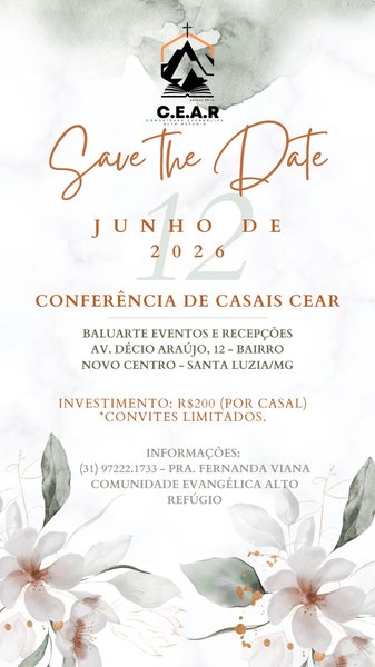 SAVE THE DATE – Conferência de Casais CEAR 2026