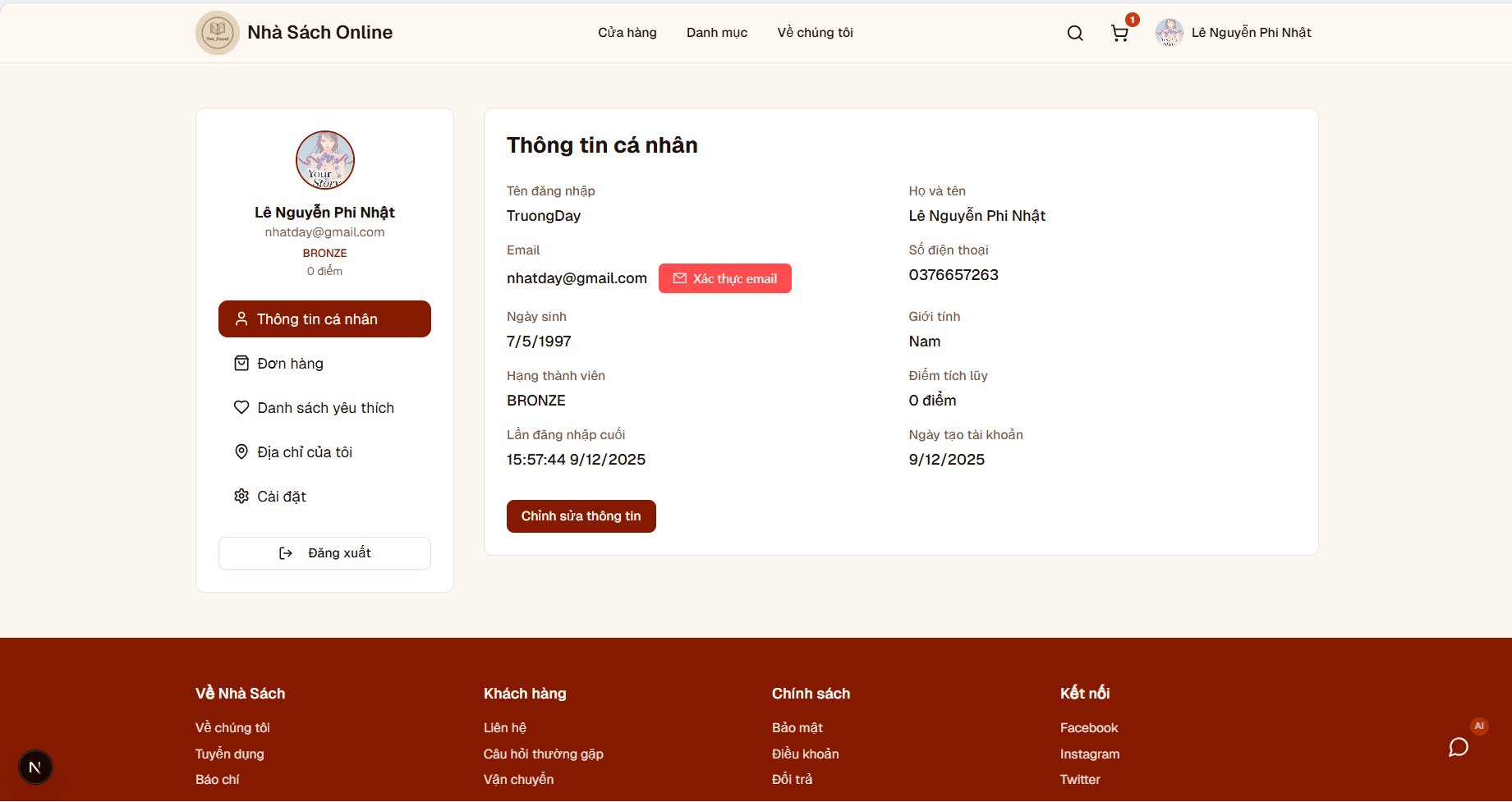 Website Bán sách tích hợp AI, Thanh Toán MOMO và VNPay gallery 6