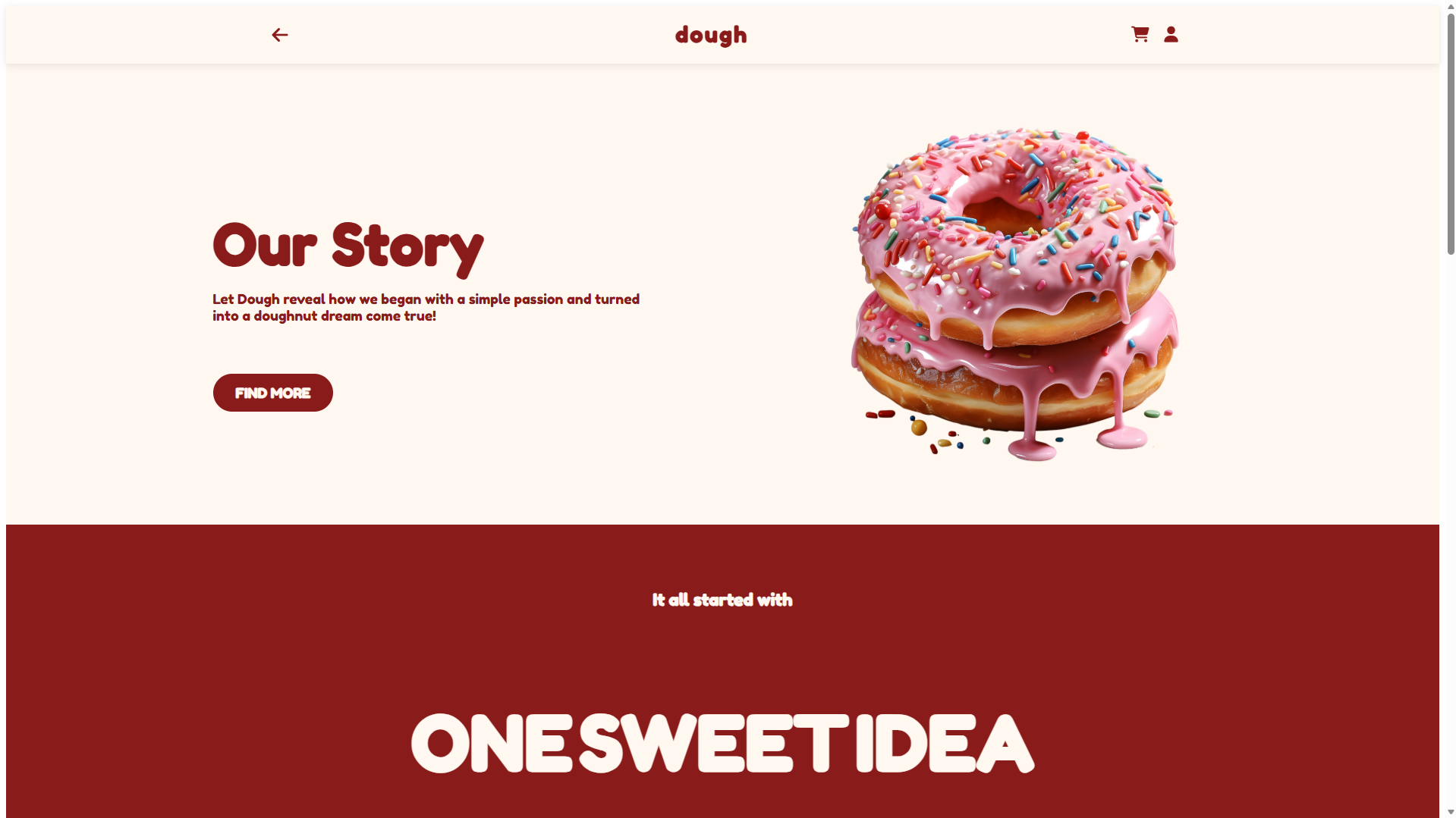 Dought – Landing Page Thương Hiệu Bánh Doughnut Sáng Tạo gallery 7