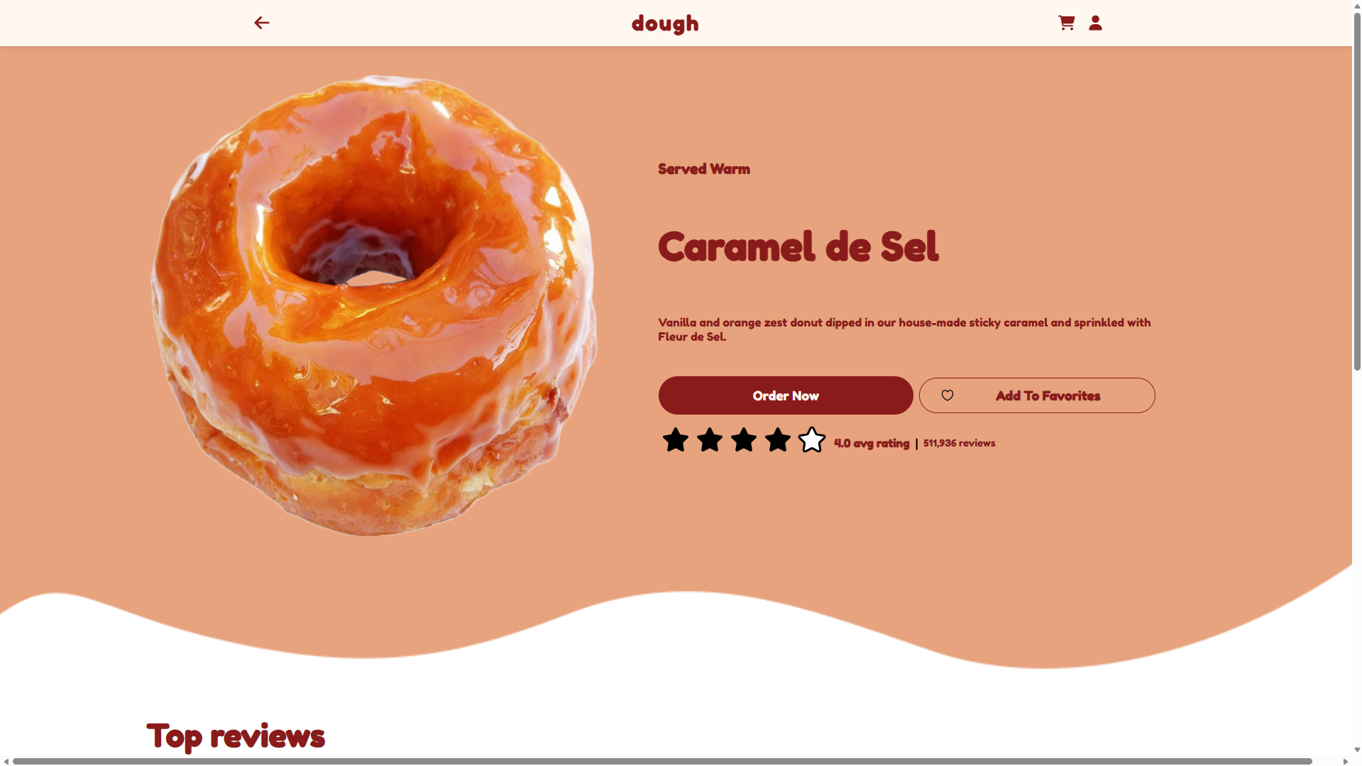 Dought – Landing Page Thương Hiệu Bánh Doughnut Sáng Tạo gallery 3