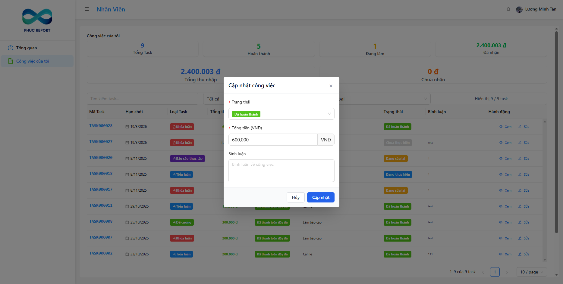Web Task Management System (Admin & Employee) gallery 10