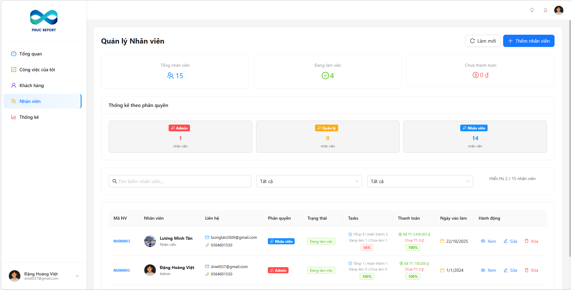 Web Task Management System (Admin & Employee) gallery 6