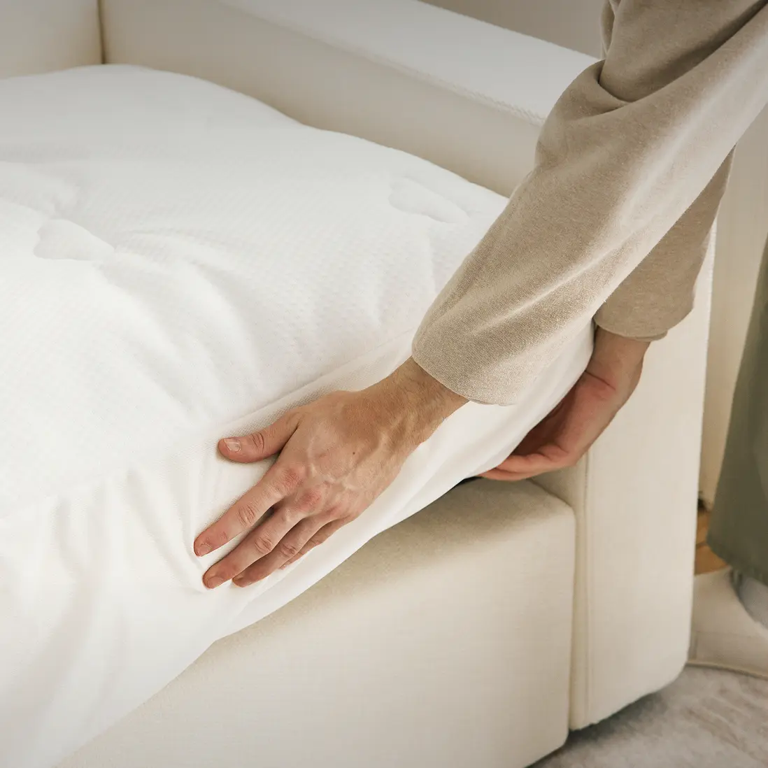 Padded mattress topper