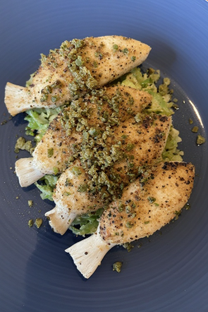 Vegan Barramundi (King Oyster Mushroom)
