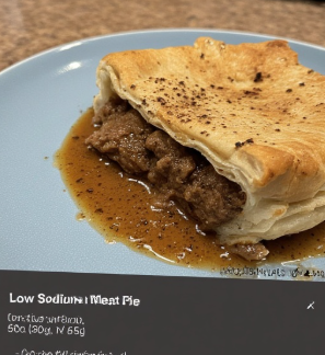 Low-Sodium Meat Pie
